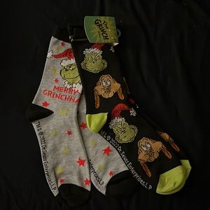 Set of 2 grinch socks